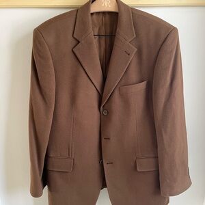 Beautiful Brown Cashmere Wool Blazer